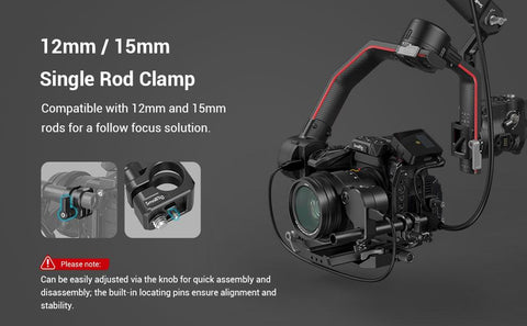 SmallRig 12mm/15mm Single Rod Clamp For SmallRig Cage To Provide -CE00492-Veeddydropshipping