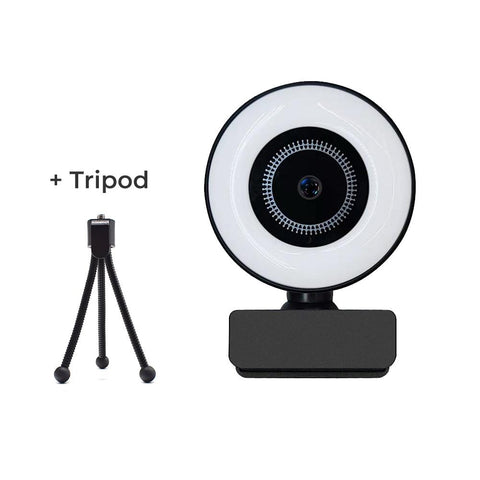 Webcam Auto Focus USB Camera  with Fill Light Round  -CO00076-Veeddydropshipping