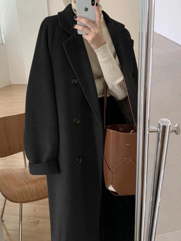 Women Clothing Plus Cotton Thickened Woolen Coat-Veeddydropshipping