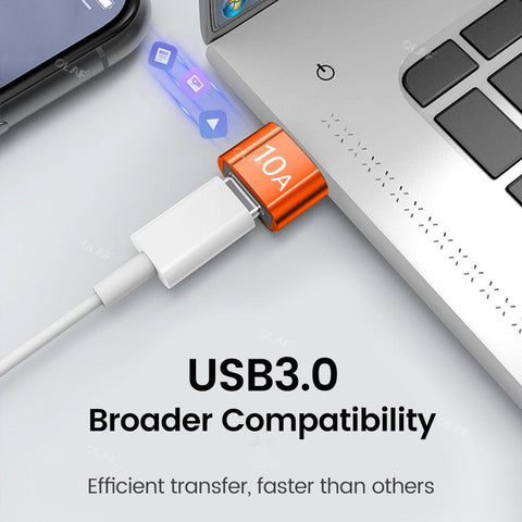 Olaf 10A OTG USB 3.0 To Type C Adapter TypeC Female to USB Male Converter Fast Charging Data-PA00967-Veeddydropshipping