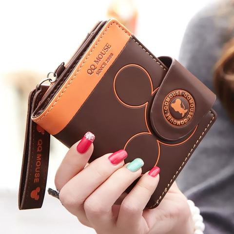 Fashion Hasp Zipper Coin Pocket Women&#39;s PU Leather Purse-BS00210-Veeddydropshipping