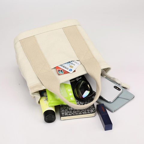 Small Canvas Crossbody Bags for Female Mini Top-handle Bucket-TB00225-Veeddydropshipping