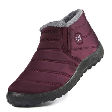 Plush Shoes Woman Slip On Women Shoes Keep Warm Ankle-BS00952-Veeddydropshipping