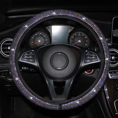 Diamond Sparkling Car Suv Steering Wheel Protector Vehicle-AM01494-Veeddydropshipping