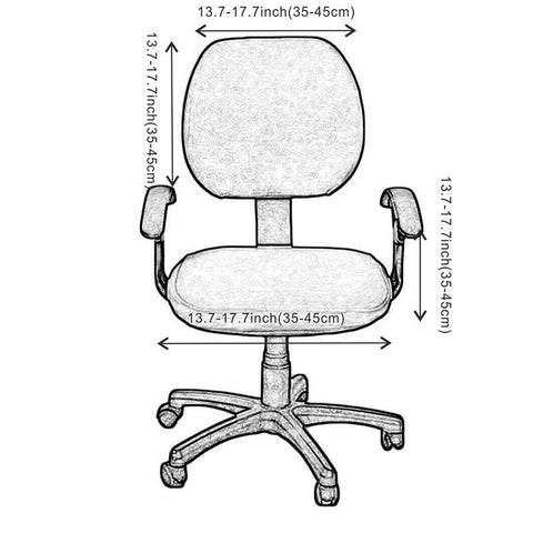 Computer Chair Covers Spandex Printed Office Chair Cover-HA00555-Veeddydropshipping