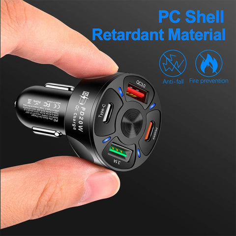 4 Ports Dual USB Type-C PD 38W/20W-PA01157-Veeddydropshipping