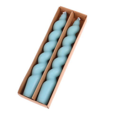 Spiral Decorative Taper Candles Home Decor-HA00355-Veeddydropshipping