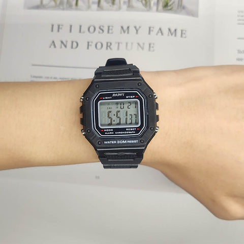 Mens Watches Luxury Led Electronic Clock Waterproof Square-JW00742-Veeddydropshipping