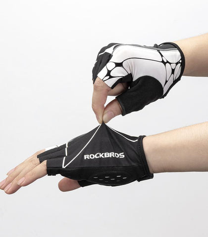 Bicycle Gloves Breathable Half Finger Reflective MTB Bike Gloves Thickened Silicone-OS01150-Veeddydropshipping