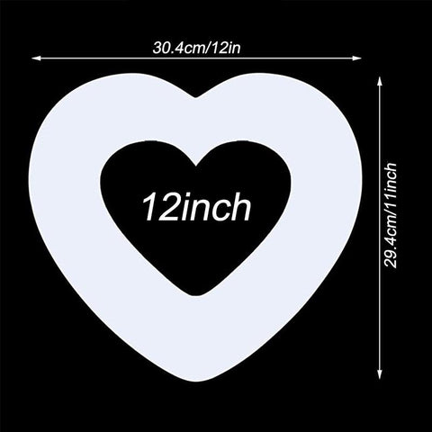 Heart-shaped Cake Stencils Baking Templates-HA01209-Veeddydropshipping