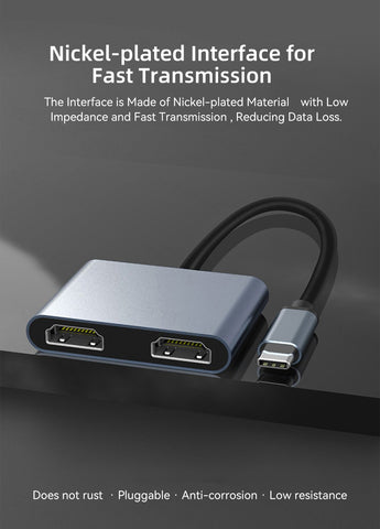 HDMI Dual Screen Expansion Type C Docking Station-CO00044-Veeddydropshipping