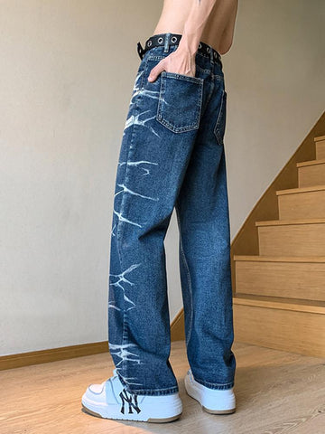 Wide Leg Denim Trousers Y2k Street Style High Quality-MF00583-Veeddydropshipping