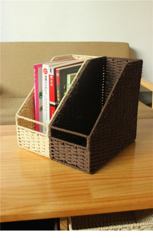Bookshelf Basket Desktop Shelf Folder Storage-HA01611-Veeddydropshipping