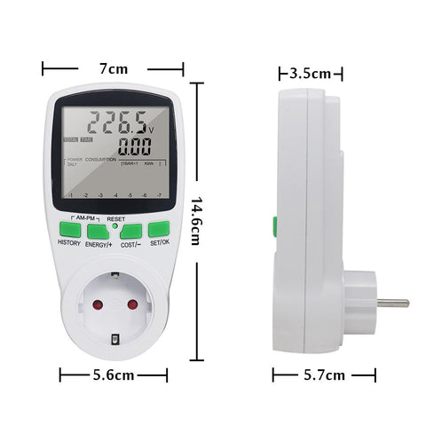 Power Meter Monitor Electricity Measuring Socket Analyzer-TI00169-Veeddydropshipping
