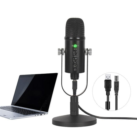 USB capacitive microphone set for home computer recording game -CE01080-Veeddydropshipping
