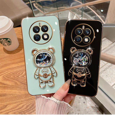 Quicksand space bear kickstand phone case for Huawei Mate 50 40 30 20 10 Pro 20X Coque Stand Soft Back Cover-PA00254-Veeddydropshipping