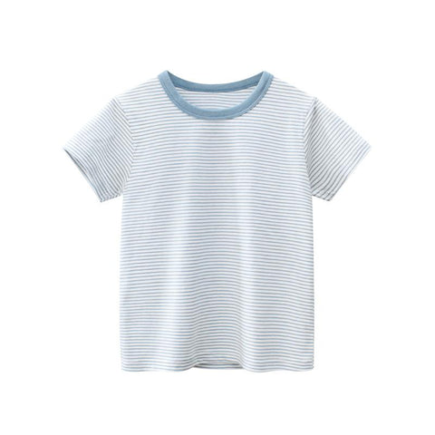 Boys T Shirt Short Sleeves Cotton Tops Girls Baby Children Clothing-TB01125-Veeddydropshipping