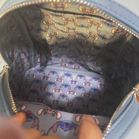 Disney Lilo &amp; Stitch Snow Cone Date Night Lovers Backpack-TB00085-Veeddydropshipping