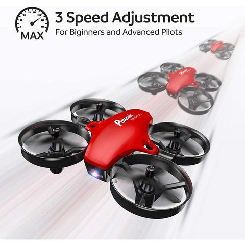 Potensic A20 Red RC Mini Drone Easy to Fly Helicopter RC Quadcopter for Kids-TB01412-Veeddydropshipping