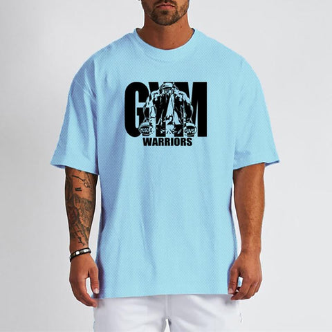 Men's Plus Size Loose Half Sleeve T-shirt Hip Hop Street Fit Fit T-shirt-Veeddydropshipping