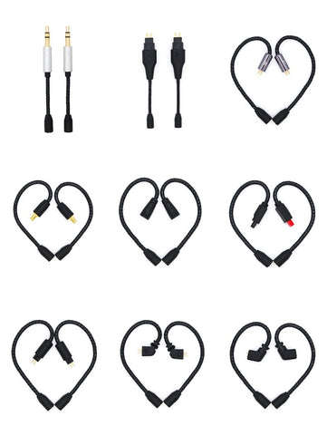 MMCX TO 3.5mm 2.5mm HD650 HIFIMAN 2Pin 0.78mm IE80 IM A2DC QDC TFZ -CE01229-Veeddydropshipping