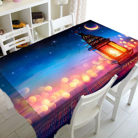 Muslim Mosque Ramadan Tablecloth Kitchen Rectangle Tablecloth-HA00410-Veeddydropshipping
