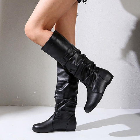 Shoes Plus Size 35-43 Women Shoes Spring Autumn Flat Boots-BS00964-Veeddydropshipping