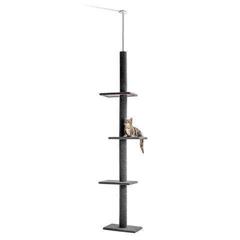 Multi-Level Tier Floor-to-Ceiling Cat Climbing Tree-HA01425-Veeddydropshipping