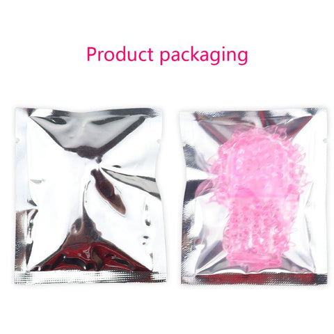 Crystal Finger Sleeves with Spikes and Teeth Female G-Spot Masturbator -BH01167-Veeddydropshipping