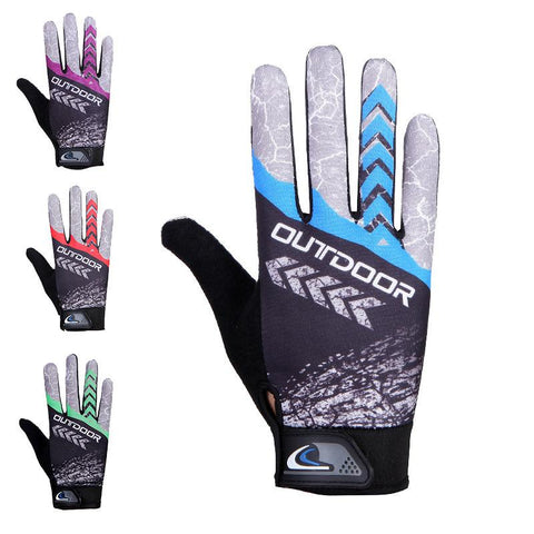 MTB Bike Bicycle Gloves Cycling Full Finger Glove Motorcycle Gloves Men Women -OS01132-Veeddydropshipping