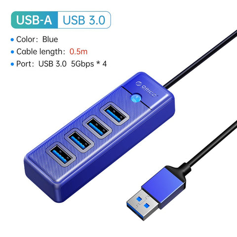 HUB Colorful  Mini Splitter  Adapter Accessories-CO00241-Veeddydropshipping