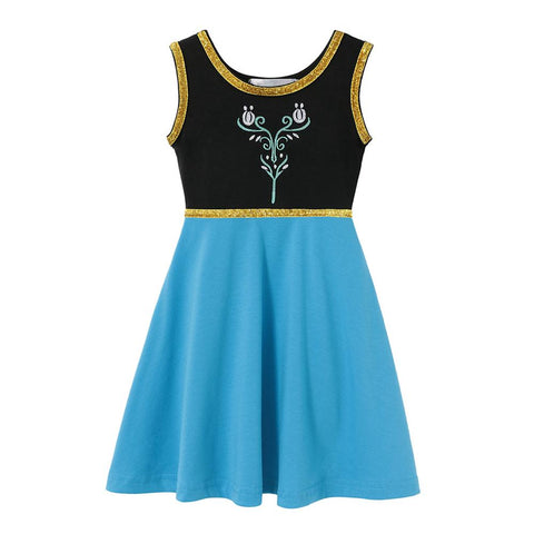 Encanto Frozen Disney Princess Dress Girl Mirabel Isabela Elsa Anna-TB00840-Veeddydropshipping