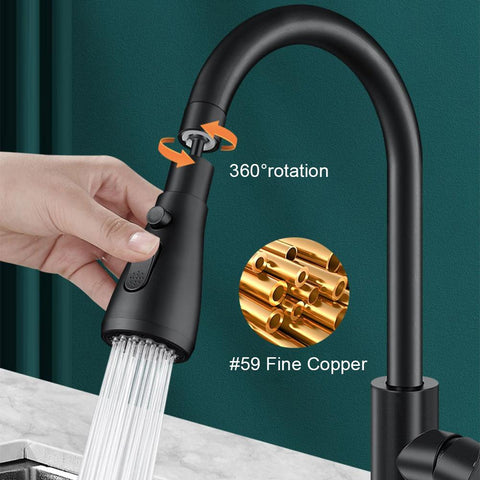 Adjustable 360 Rotatable Kitchen Faucet-TI00644-Veeddydropshipping