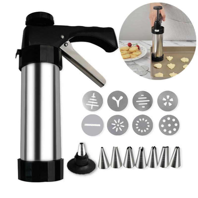 Stainless Steel Cake Cream Decorating Gun Sets-HA01774-Veeddydropshipping