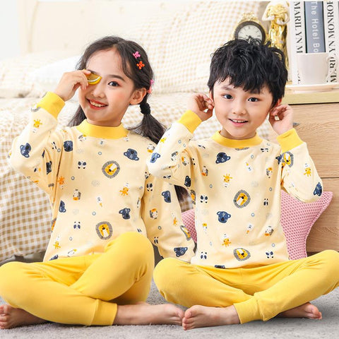 Children&#39;s autumn clothes and trousers pure cotton  underwear set big-TB01039-Veeddydropshipping