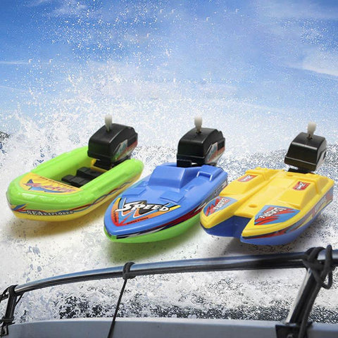 Kids Toy Speed Boat Ship Wind Up Clockwork Toys Floating Water Kids Toys-TB00537-Veeddydropshipping