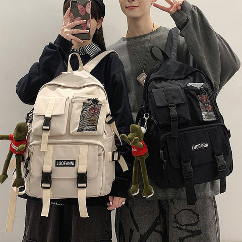 Insert Buckle Designer Bag Teenager Laptop Backpacks Student-BS00290-Veeddydropshipping