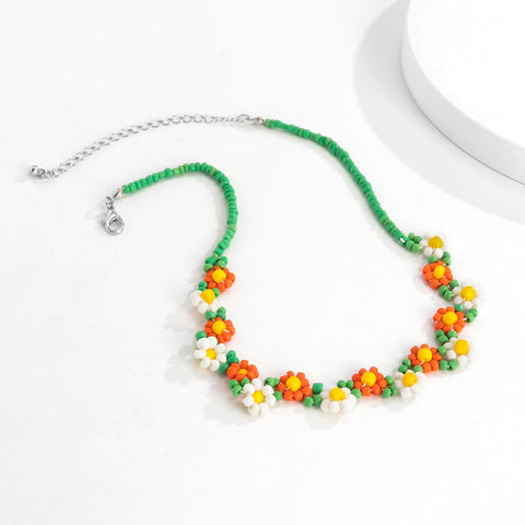 Beads Chain Choker Necklace For Women Korean Fashion -JW01272-Veeddydropshipping