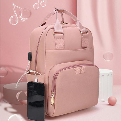 Mummy Bag Usb Diaper Bag Large Capacity Mom Baby Nappy Backpack-TB00187-Veeddydropshipping