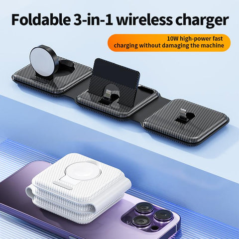 18W 3 in 1 Magnetic Wireless Charger Stand Pad for iPhone-PA01065-Veeddydropshipping