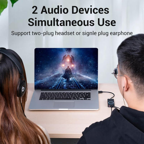 USB Sound Card Audio Interface External Jack Mic Speaker-CO00101-Veeddydropshipping