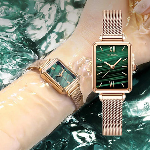 Luxury Green Simple Fashion Waterproof Quartz -JW01053-Veeddydropshipping