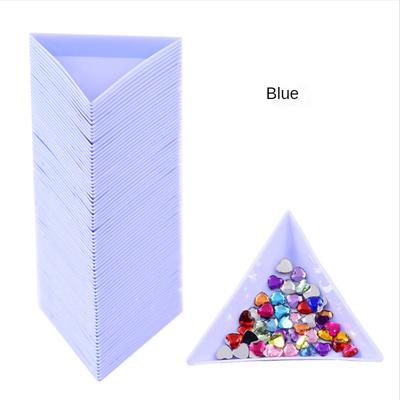 Plastic Triangle Tray Nail Crystal Sorting Storage-HA00819-Veeddydropshipping
