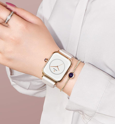 Luxury Fashion Square Quartz Wristwatch Waterproof -JW00952-Veeddydropshipping