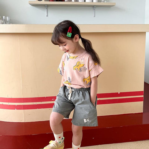 Children T-shirts Summer Kids Cartoon Casual Tops-TB01119-Veeddydropshipping