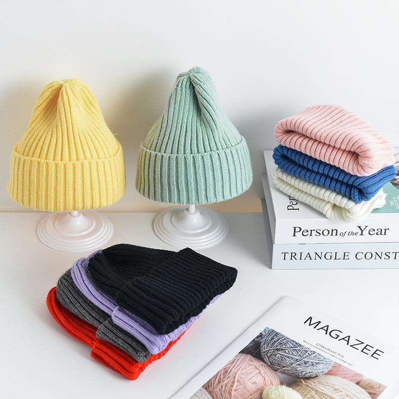 Kids Winter Hats for Newborn Boys Crochet Bonnet Toddler Girl Cap Children Baby-Veeddydropshipping-3