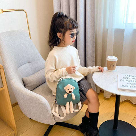 Children's Plush Bear Bag Backpack Messenger Bag-TB00024-Veeddydropshipping
