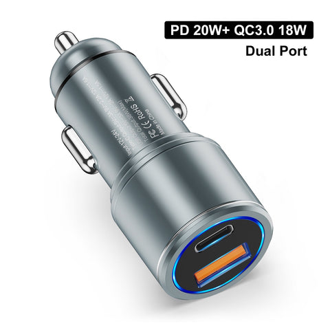 6A USB Car Charger For iphone 13 12 Pro Max Quick Charge-PA01168-Veeddydropshipping