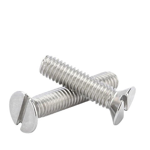 Threaded Slotted Flat Screw Bolt-TI00560-Veeddydropshipping