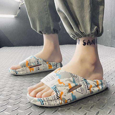 Summer Man Women Flip Flops Soft Slippers Beach Unisex-BS01175-Veeddydropshipping